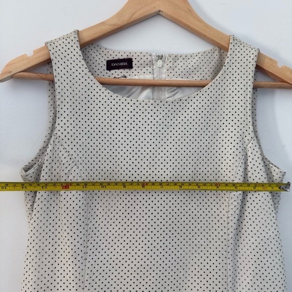 Vintage Danier white leather perforated sleeveless sheath dress - Small - Picture 6 of 8